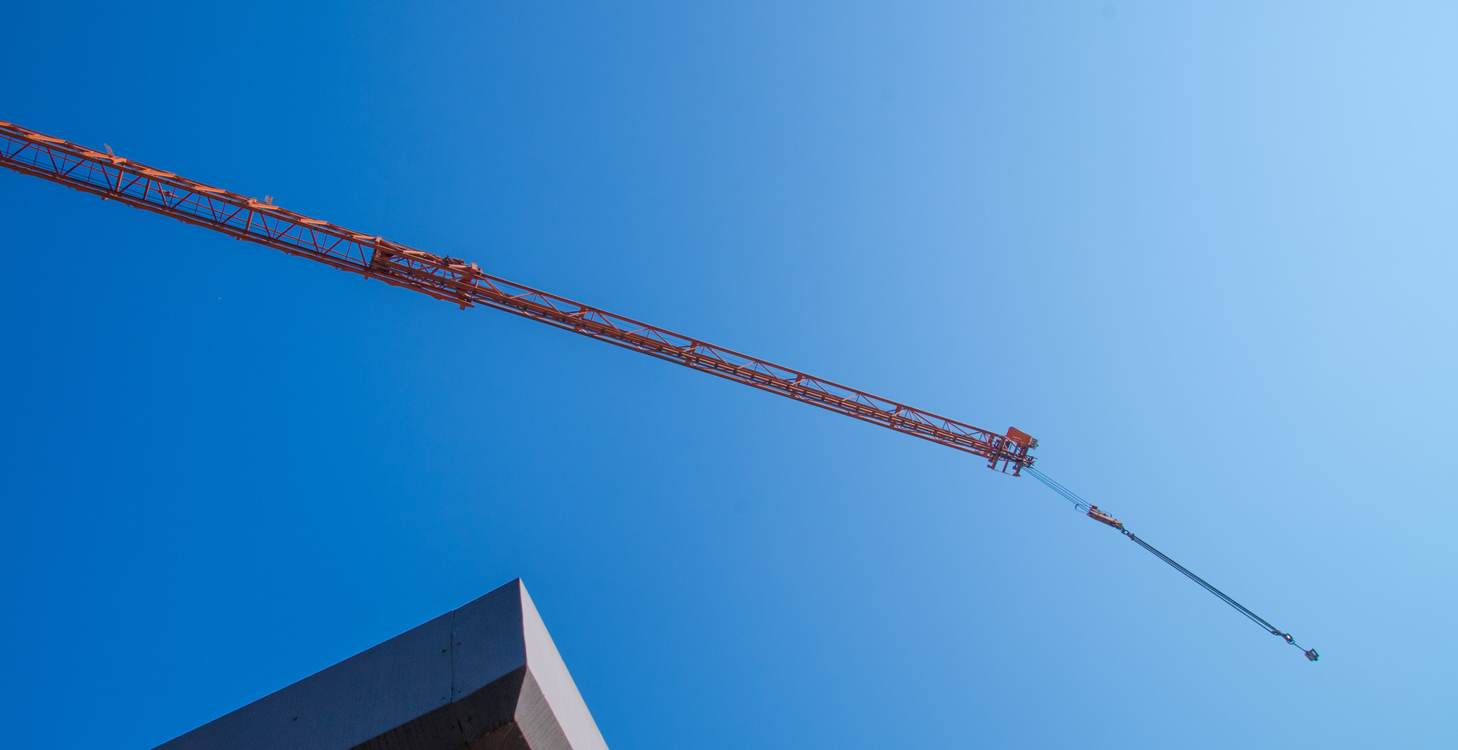 Kran auf Baustelle